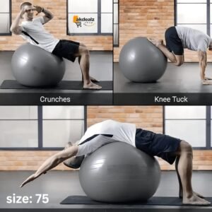 Anti Burst 75CM Gym Ball, Exercise ball with Air Pump,Yoga Ball